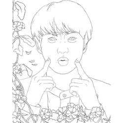 Coloriage BTS (Personnes célèbres) #202398 à imprimer et colorier