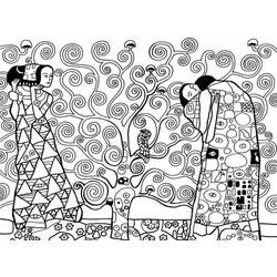 Dessins à colorier: Gustav Klimt - Coloriages à Imprimer Gratuits
