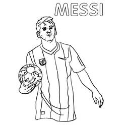 Dessins à colorier: Lionel Messi - Coloriages à Imprimer Gratuits