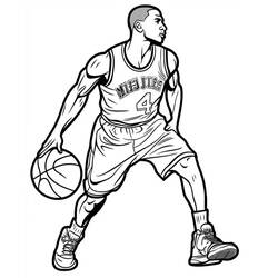 Dessins à colorier: Michael Jordan - Coloriages à Imprimer Gratuits