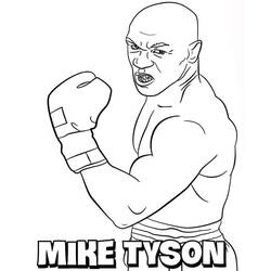 Dessins à colorier: Mike Tyson - Coloriages à Imprimer Gratuits