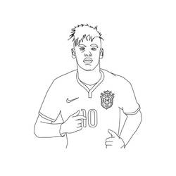 Dessins à colorier: Neymar - Coloriages à Imprimer Gratuits