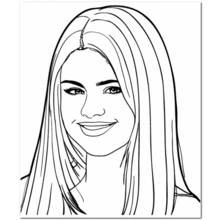 Dessins à colorier: Selena Gomez - Coloriages à Imprimer Gratuits