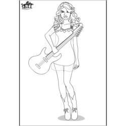 Dessin à colorier: Taylor Swift (Personnes Célèbres) #123846 - Coloriages à Imprimer Gratuits