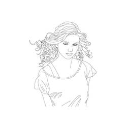 Dessin à colorier: Taylor Swift (Personnes Célèbres) #123849 - Coloriages à Imprimer Gratuits