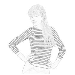 Dessin à colorier: Taylor Swift (Personnes Célèbres) #123867 - Coloriages à Imprimer Gratuits