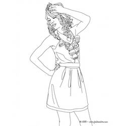 Dessin à colorier: Taylor Swift (Personnes Célèbres) #123875 - Coloriages à Imprimer Gratuits