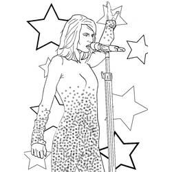 Dessin à colorier: Taylor Swift (Personnes Célèbres) #208105 - Coloriages à Imprimer Gratuits