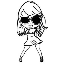Dessin à colorier: Taylor Swift (Personnes Célèbres) #208106 - Coloriages à Imprimer Gratuits