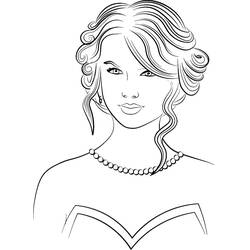 Dessin à colorier: Taylor Swift (Personnes Célèbres) #208111 - Coloriages à Imprimer Gratuits