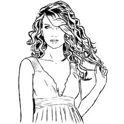Dessin à colorier: Taylor Swift (Personnes Célèbres) #208112 - Coloriages à Imprimer Gratuits