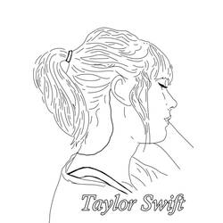 Dessin à colorier: Taylor Swift (Personnes Célèbres) #208116 - Coloriages à Imprimer Gratuits