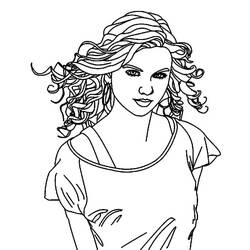 Dessin à colorier: Taylor Swift (Personnes Célèbres) #208117 - Coloriages à Imprimer Gratuits