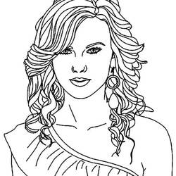 Dessin à colorier: Taylor Swift (Personnes Célèbres) #208118 - Coloriages à Imprimer Gratuits