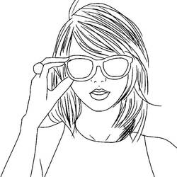 Dessin à colorier: Taylor Swift (Personnes Célèbres) #208123 - Coloriages à Imprimer Gratuits