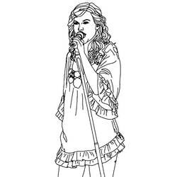 Dessin à colorier: Taylor Swift (Personnes Célèbres) #208127 - Coloriages à Imprimer Gratuits