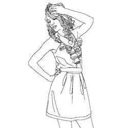 Dessin à colorier: Taylor Swift (Personnes Célèbres) #208131 - Coloriages à Imprimer Gratuits