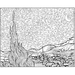 Dessins à colorier: Vincent Van Gogh - Coloriages à Imprimer Gratuits