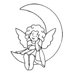 Dessin à colorier: Ange (Religion et Mythologie) #86246 - Coloriages à Imprimer Gratuits
