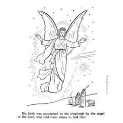 Dessin à colorier: Ange (Religion et Mythologie) #86259 - Coloriages à Imprimer Gratuits