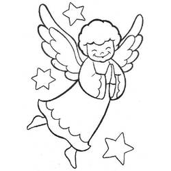 Dessin à colorier: Ange (Religion et Mythologie) #86262 - Coloriages à Imprimer Gratuits