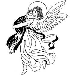 Dessin à colorier: Ange (Religion et Mythologie) #86267 - Coloriages à Imprimer Gratuits
