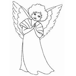 Dessin à colorier: Ange (Religion et Mythologie) #86305 - Coloriages à Imprimer Gratuits