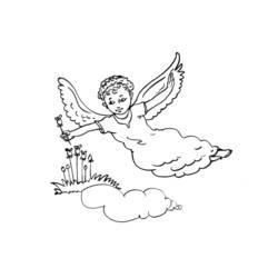 Dessin à colorier: Ange (Religion et Mythologie) #86307 - Coloriages à Imprimer Gratuits