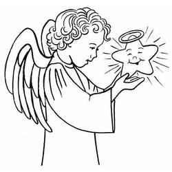 Dessin à colorier: Ange (Religion et Mythologie) #86312 - Coloriages à Imprimer Gratuits