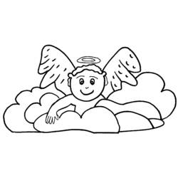 Dessin à colorier: Ange (Religion et Mythologie) #86373 - Coloriages à Imprimer Gratuits