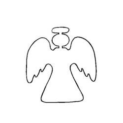Dessin à colorier: Ange (Religion et Mythologie) #86404 - Coloriages à Imprimer Gratuits