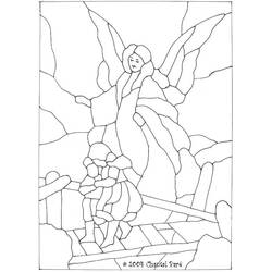 Dessin à colorier: Ange (Religion et Mythologie) #86433 - Coloriages à Imprimer Gratuits