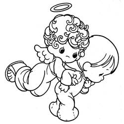 Dessin à colorier: Ange (Religion et Mythologie) #86434 - Coloriages à Imprimer Gratuits