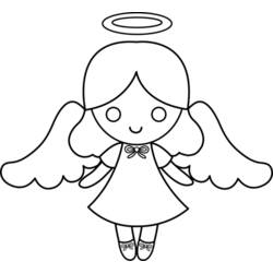Dessin à colorier: Ange (Religion et Mythologie) #86531 - Coloriages à Imprimer Gratuits