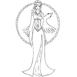 Dessin à colorier: Aphrodite (Religion et Mythologie) #189921 - Coloriages à Imprimer Gratuits