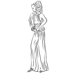 Dessin à colorier: Aphrodite (Religion et Mythologie) #189924 - Coloriages à Imprimer Gratuits