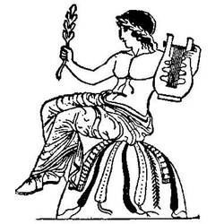 Dessin à colorier: Apollon (Religion et Mythologie) #189860 - Coloriages à Imprimer Gratuits
