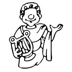 Dessin à colorier: Apollon (Religion et Mythologie) #189862 - Coloriages à Imprimer Gratuits
