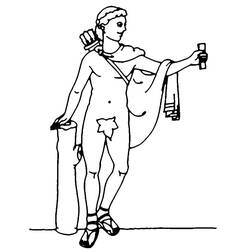 Dessin à colorier: Apollon (Religion et Mythologie) #189863 - Coloriages à Imprimer Gratuits