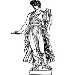 Dessin à colorier: Apollon (Religion et Mythologie) #189865 - Coloriages à Imprimer Gratuits