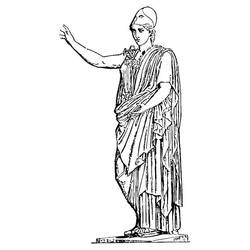 Dessin à colorier: Athéna (Religion et Mythologie) #189654 - Coloriages à Imprimer Gratuits