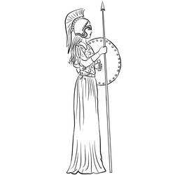 Dessins à colorier: Athéna - Coloriages à Imprimer Gratuits