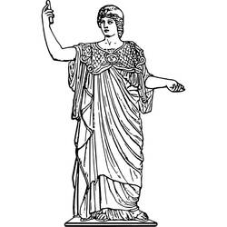 Dessin à colorier: Athéna (Religion et Mythologie) #189667 - Coloriages à Imprimer Gratuits
