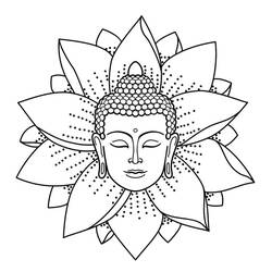 Dessin à colorier: Bouddha (Religion et Mythologie) #216099 - Coloriages à Imprimer Gratuits