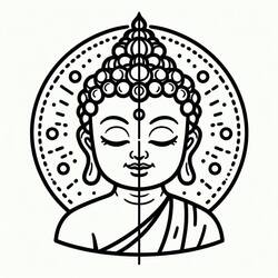 Dessin à colorier: Bouddha (Religion et Mythologie) #216103 - Coloriages à Imprimer Gratuits