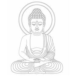 Dessin à colorier: Bouddha (Religion et Mythologie) #216112 - Coloriages à Imprimer Gratuits