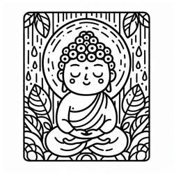 Dessin à colorier: Bouddha (Religion et Mythologie) #216124 - Coloriages à Imprimer Gratuits