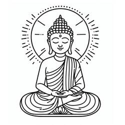 Dessins à colorier: Bouddha - Coloriages à Imprimer Gratuits