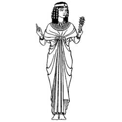 Dessin à colorier: Cléopatre (Religion et Mythologie) #189435 - Coloriages à Imprimer Gratuits