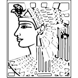Dessin à colorier: Cléopatre (Religion et Mythologie) #189440 - Coloriages à Imprimer Gratuits